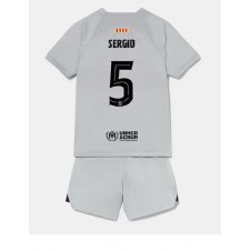Barcelona Sergio Busquets #5 Tredjeställ Barn 2022-23 Korta ärmar (+ Korta byxor)